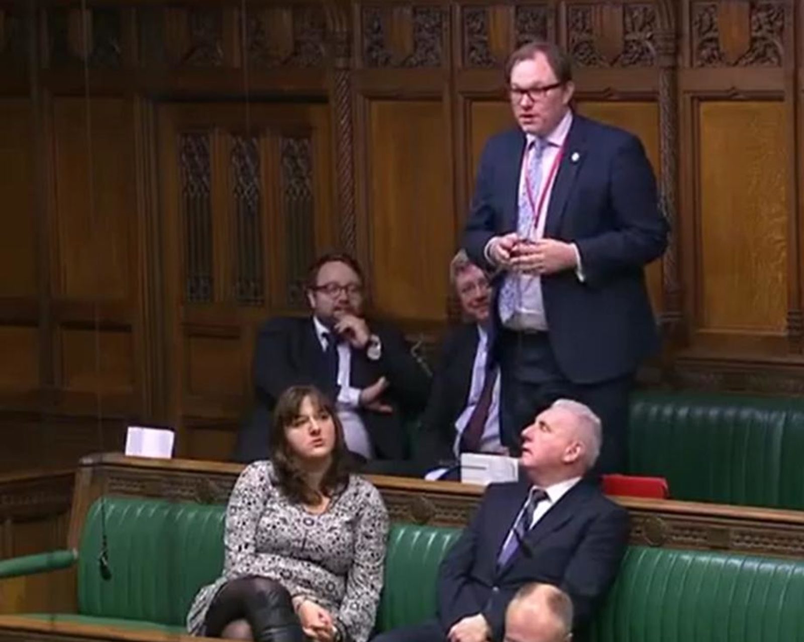 Gareth speaking in Parliament
