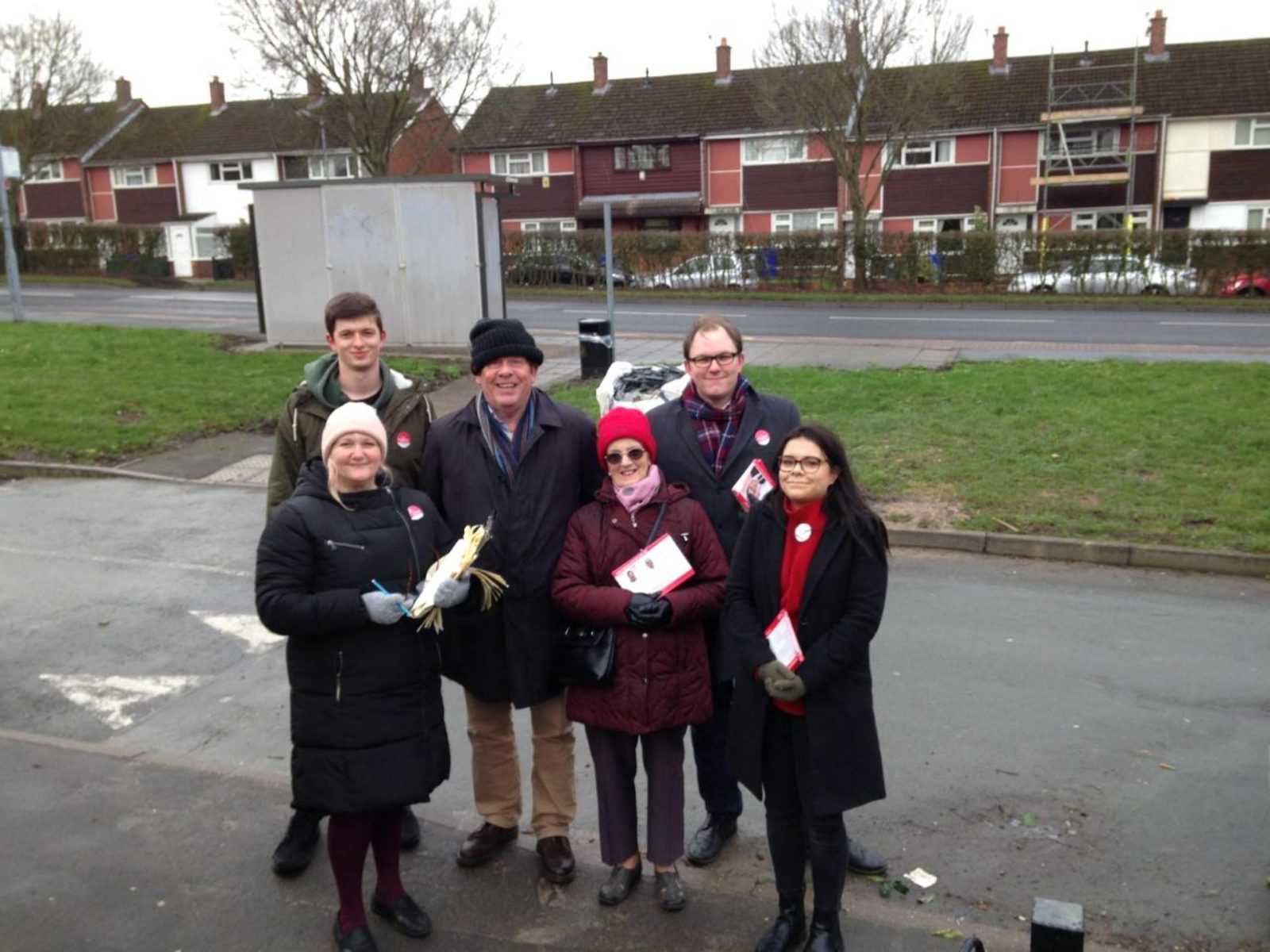 Gareth and fellow councillors and Labour activists in Bentilee.