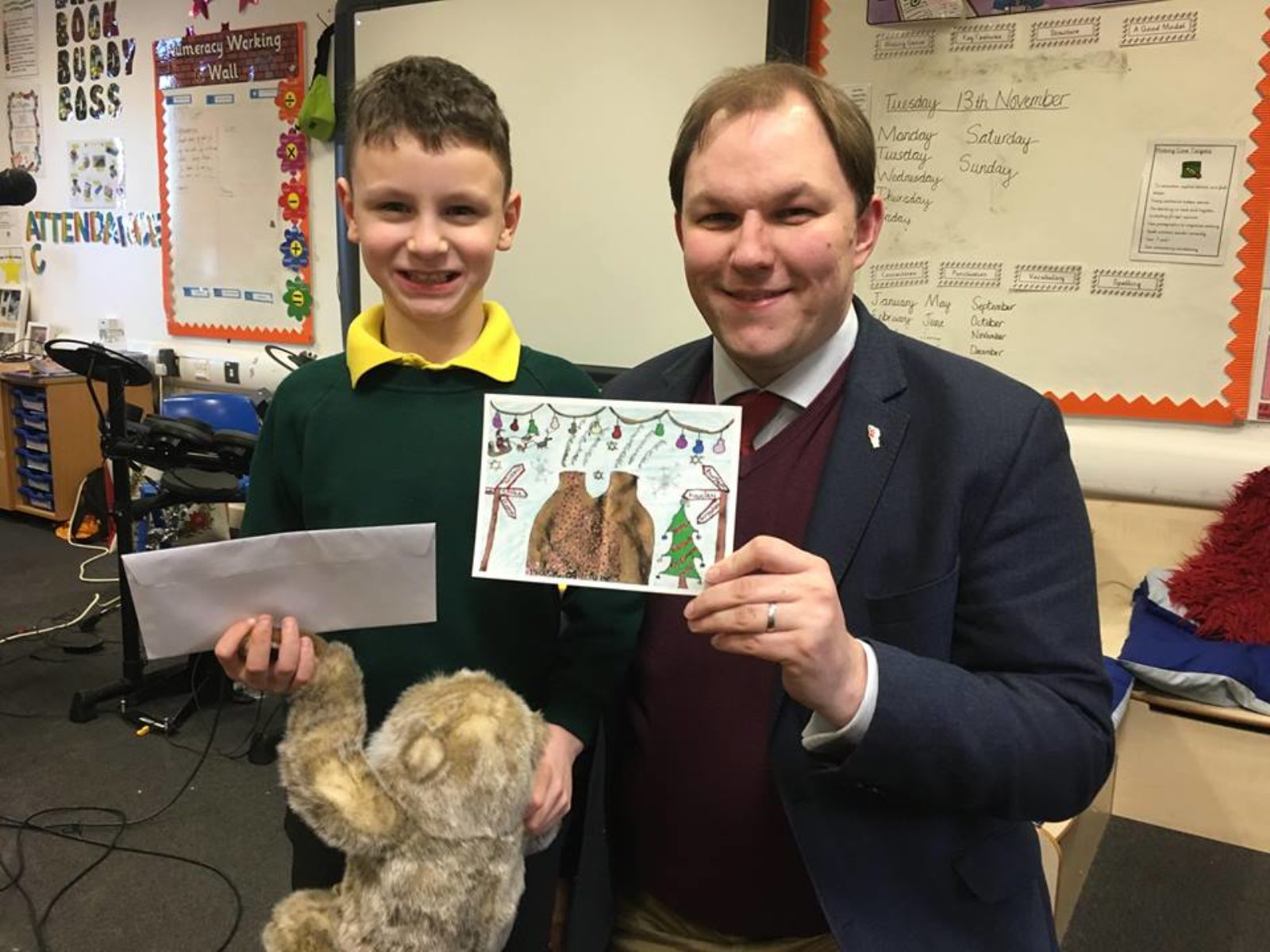 Christmas card competition winner
