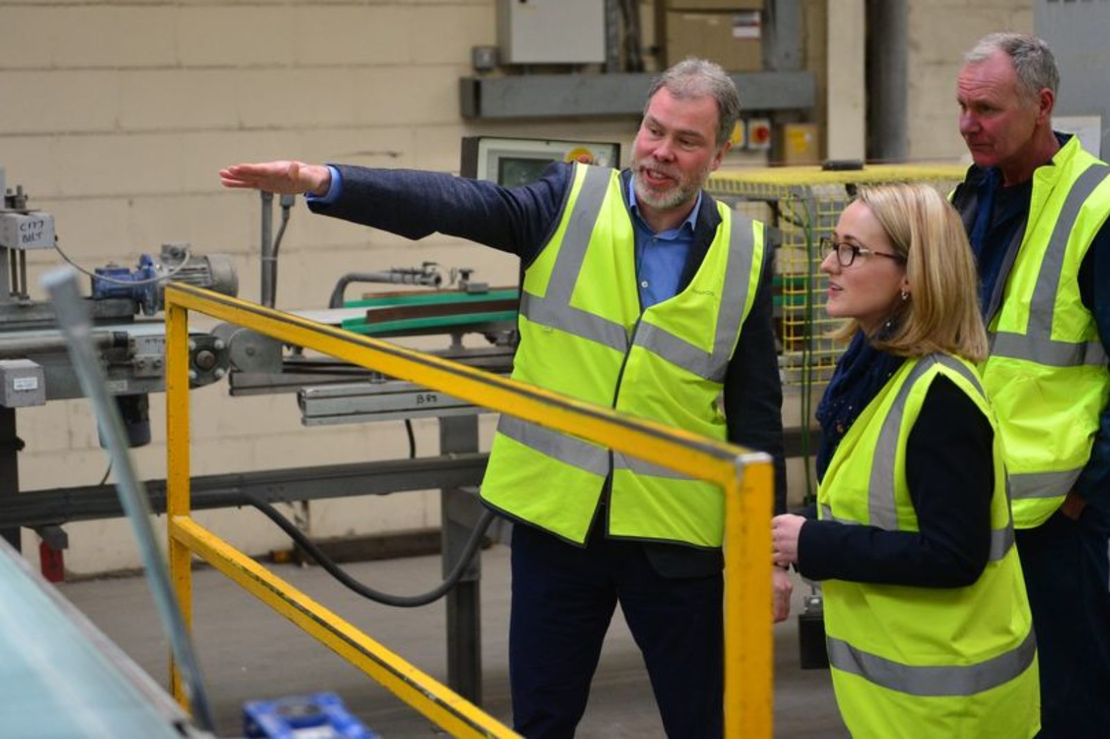 Shadow Business Secretary Rebecca Long-Bailey visiting Johnson Tiles to discuss Brexit