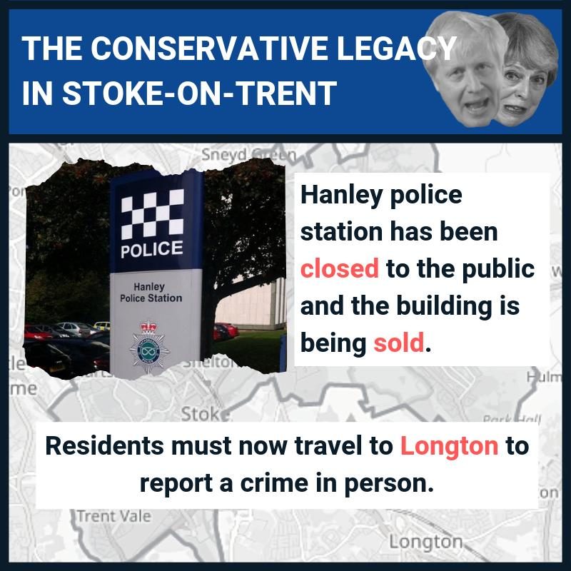 Hanley police station closure graphic